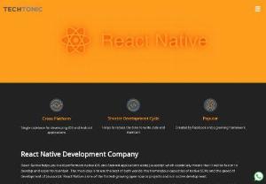 React Native Development Company - Techtonic Enterprises Private Limited provides professional and high quality React Native App Development Services in India. We have a team of experienced developers to make your experience worth remembering.