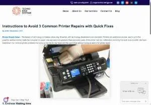 Screenshot of Printer Repair Solutions in Dubai