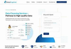 Data Cleansing Services | Data Quality Process | Data Scrubbing - Keep your data error-free & clean with DataCaptive's comprehensive and accurate Cleansing Data Techniques to generate leads,  nurture leads and drive sales