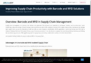 Supply Chain Software Development - Barcode and RFID technologies enable businesses to manage their supply chain processes and track products accurately. Here's how you can gain real-time insights into inventory coming in and out of the facility.