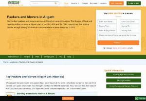 Packers and Movers in Aligarh, Home and Office Shifting Services in Aligarh - Get free estimates from pre-verified Packers and Movers in Aligarh. Compare the quotes of best Movers and Packers in Aligarh to choose the best suited one.
