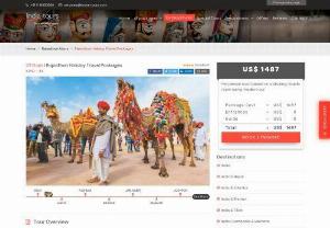 Experience Rajasthan Holiday Travel Packages - India-Tours offers best Rajasthan holiday package which includes historical palaces, camel rides in golden sand dunes, tiger safari in the wild forests and tempting cuisine are the major tourist attractions of this glorious state.
