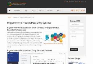 Bigcommerce Product Data Entry Services - India Data Solutions provide you end-to-end support with our efficient and accurate Bigcommerce product data entry services at the most affordable rates. Our professionals have in-depth experience working on Bigcommerce and are thoroughly familiar with all its components Products, Options, Option sets,  Rules, Attributes, categories etc. 
