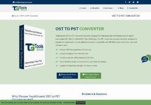 ToolsGround OST to PST Converter - Free ToolsGround OST to PST Converter to export OST to PST, EML, EMLX, MSG, and MBOX formats. Freely export any size Outlook OST file with this program. Users can freely export all items of OST file or some filtered items as per their requirements. Multiple OST files are converted using the software without any hassle and data loss issues. Compatible with all Outlook and Windows versions. Attachments and meta-properties are safely exported.
