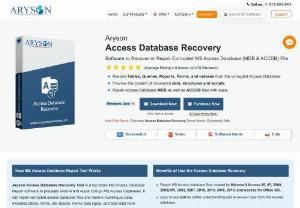 Access Database recovery - Access Database Recovery software is designed with simple GUI. It help users to recover the corrupt MDB or ACCDB file.
