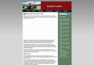 Kubota Tractor Guide - All things Kubota - Tractors,  Construction,  Excavators,  Credit,  Zero Turn Mowers etc