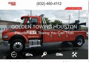 Towing Pasadena TX  - Golden Towing Pasadena, TX is a towing company that offering car towing services and vehicle towing, roadside assistance services and more. (832) 460-4112