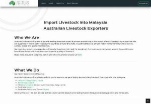 Import Livestock into Malaysia - Import fresh dairy livestock into Malaysia at cost-effective price from Australian Livestock Exporter. It is one of the best company in the dairy sector that supplies all types of breeds including sheep, cattle, goat.
