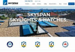 Skyspan Australia - Skyspan has a full range of Skylights and Roof Access hatches to suit all types of Australian Buildings and if we don't have a standard product to suit your application we can design and build a solution to complement your requirements.