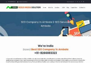 seo company in ambala - Nexus Media Solution is one of the award-winning SEO company in Ambala who doesn't follow the run-of-the-mill SEO practices blindly. Basically SEO is rather art in our belief. Our team blends creativity in our SEO practices and innovate SEO strategies that offer results and lucrative figures to our clientele.
