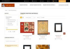 Tanjore painting materials - Ethnic Tanjore Arts - Today, almost 80% of the Tanjore painting sold in the market comes out with artificial gold foil at a minimal price this eventually decimates the premium quality of Tanjore paintings and lowers its fame.