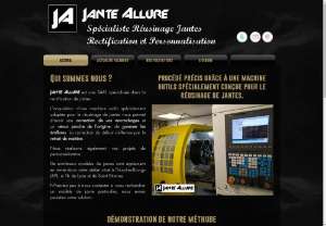 JANTE ALLURE - Rim Allure is a limited company specializing in grinding wheels.

The acquisition of a machine tool specially adapted for the reaming of rims allows us to have a correction and a return close to the origin, to erase the scratches. The correction of the defect is carried out by the withdrawal of material. We also do customization projects.