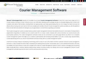 Courier management software - Wincent Technologies provides an incredible cloud based Courier management software that covers every single real part of a Courier business.The work process includes Booking service,Packing of goods,safe loading and delivery.Along with software mobile app is also provided.