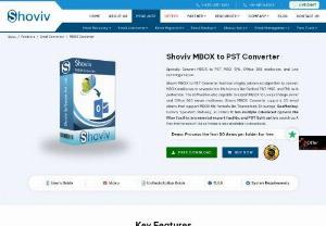 MBOX to PST converter to Convert MBOX files into Outlook  - Shoviv MBOX converter tool efficiently convert Single or multiple MBOX files into Outlook PST format