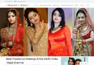 Best Freelance Makeup Artist Delhi NCR			 - Kajal Sharma is one of the best freelancing makeup artists in Delhi / NCR and offering high quality makeup and hair styling services in whole India basis.			
