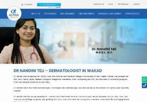 Best Dermatologist in Wakad Dr Nandini Teli - Dr Nandini Teli is the chief dermatologist and skin specialist in Datta Mandir Wakad, PCMC, Pune. She is an expert in treatments like chemical peels, derma abrasion, derma roller, laser hair removal, acne/vitiligo surgeries, skin grafting, Hair loss treatments and hair transplants, cosmetic treatment.
