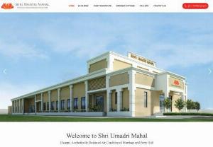 Wedding Venues in Chennai - Shri Umadri Mahal is an elegant, centrally air-conditioned and newly constructed Mahal on OMR, Sholinganallur, Chennai, with outstanding features and excellent amenities.