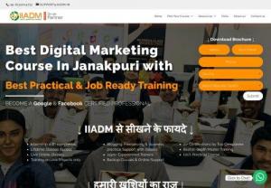 digital marketing course in janakpuri - 
We give the Best Digital Marketing Course in Janakpuri, IIADM is viewed as the best Premium Digital Marketing Institute in Janakpuri. we have branches crosswise over India. Our instructional classes are spending plan satisfying similarly as satisfy basics. The majority of our courses go at an alternate learning level. also, various modules adjacent to the degree of Practical Training.
