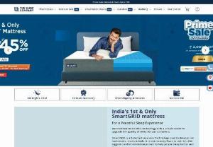The Sleep Company - Asia's #1 Smart Grid Mattress Online | Best Mattress Online - Buy Smart Grid Mattress Online - Ultimate Comfort & no pain mattress by The Sleep Company. 10 years warranty with 100 nights free trial.