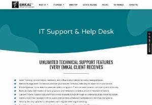 Best Desktop & Help-Desk Support Services in Mississauga by Emkal - Emkal is your One-Stop-Shop for IT related services. Unlimited technical IT support features every Emkal client receives are Asset Tracking, Remote Management, Backups, IT consulting, Cyber Security Services, Desktop support, help-desk IT support and many more. Contact Us Now @ (877) 653-6525 