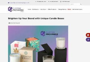 Brighten Up Your Brand with Unique Candle Boxes - Your candles are unique and stylish. You've put in a lot of effort in them. Now, how about you get these candles Custom Boxes which will make them look most appealing and attractive. Plus, these boxes will be highly beneficial in promoting your brand effectively.