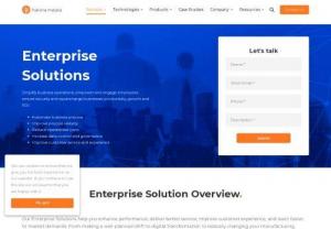 Digital Transformation Solutions for Enterprises | Automation Solutions - We empower and enable enterprises with Mobile, Web, IoT, RPA, Cloud, AI, UI/UX services and digital solutions at reduced cost to improve their business processes, operations, workforce smartly, leading to rapid growth and RoI.