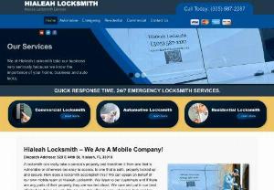 Hialeah Locksmith Services (305) 587-2287  - Your Pro Local Hialeah Locksmith Company - Locksmith Hialeah FL - Hialeah Locksmith  - 24/7 Emergency Hialeah Locksmith Services. Call Now for a Free Estimate. Hialeah Locksmith is Your Locksmith in Hialeah, Florida Near You, Offering Fast Mobile Home, Auto and Business Hialeah Locksmith Help.  We can help with lockouts, rekeys, lock changes, new keys, transponder keys and more.  We also serve Miami, Boynton Beach, Doral and Fort Lauderdale, Florida.  Dispatch Address: 4070 East 4th Avenue, Hialeah, FL 33013 