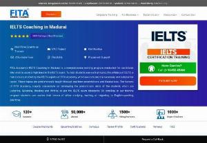 IELTS Coaching in Madurai - IELTS is one of the most popular English language testing system for higher education or working in Foreign countries. Learning IELTS Coaching in Madurai is the best key to succeed in your career. IELTS Coaching Centre in Madurai at FITA is created with the latest syllabus for the regular practice and We provide valuable practice materials to the students. For further details about the course detail call @ 984011333.
