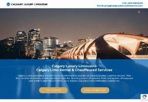 CALGARY LUXURY LIMOUSINE INC. - We are always ready to help you out with your all kinds of corporate trips whether they are Pick & drop of your business partners and customers, Airport transfers, business meals, Corporate conferences and seminars, Interactive advertising and marketing etc.