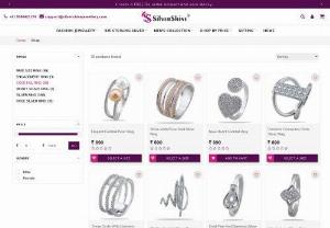 Find Cocktail Rings Designs From SilverShine - Where to find diamond cocktail silver rings in India? SilverShine offers Cocktail Silver Rings at very low prices.
