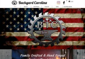 Backyard-Carolina - At Backyard Carolina, we specialize in a combination of rustic dcor, handcrafted furnishings, and forged artwork. We firmly believe quality American products still have a place in today's marketplace.

 

In addition to our online catalog, we embrace a wide range of custom order requests covering everything from elite damascus cutlery to rustic homes for your furry friends.