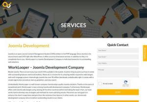 Joomla Development Services India - WorkLooper is a well-known company that develops quality Joomla solutions and thanks to the years of exceptional work, we are now a strong Joomla web development company. 