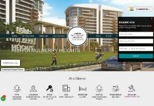 Rishita Mulberry Heights Lucknow  - Rishita Mulberry Heights is a latest residential project in Sushant Golf City, Lucknow by Rishita Group. The location of this project is great offers easy connectivity towards all over the city as well as to all other basic things. The development offers 2 and 3BHK great apartments and reasonable rates. The developer is also very good and known for their quality works and on time possession. 