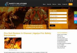Fire Suit Dealers in Chennai - We are the prime company in Chennai in the field of Fire Suit Dealers. For any Questions Contact Agalya Fire Safety Equipments Today.
