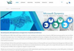 Microsoft Dynamics CRM |  Dynamics Nav - VLC Solutions started its journey into the world of Dynamics CRM in 2008 and has put a lot of effort into unraveling business benefits it offers. We develop Microsoft Dynamics CRM solutions that optimize sales processes, allow for personalization in multichannel marketing campaigns and streamline customer support.