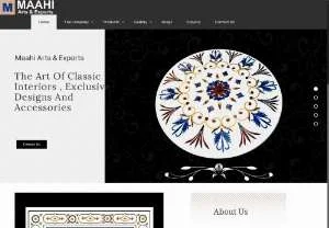 Screenshot of Marble Inlay Table Tops by Maahi Arts & Exports