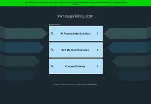 Screenshot of Nimbus Printers: Calgary Printing Services