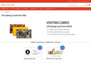 Dina Color Lab - Get Visiting cards printing online at Rs.90 for 100 cards. Check out visiting card printing on Dina Color Labs. Call 9677057006 for more details.
