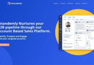 Account based marketing                            - As a unique account-based marketing sales platform, Intandemly enables B2B companies to target accounts, engage decision-makers and accelerate marketing.
