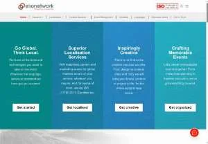 Screenshot of elionetwork - Your one-stop solution for your all globalization needs.