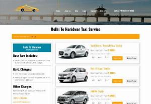 Delhi To Haridwar Taxi Service | Lowest Taxi Cab Fares - eTaxiGo - Delhi to Haridwar Taxi Service, hire a cab for full day from Delhi to Haridwar. Available for all cab types AC, Economical, Sedan, SUV, and Tempo Traveller.