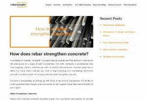 How does rebar strengthen concrete? - At Rebar People, we provide accurate and cost effective rebar detailing & estimation solutions. We use the latest softwares in the market to provide quality work.