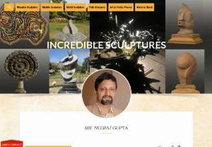 Neeraj Gupta Sculptures Artist of Wooden, Marble, Metal, Contemporary Sculptures in India - Neeraj Gupta has prominent experience in making various types of splendid sculptures such as: marble, wooden, metal and one of the leading sculpture artists in India.