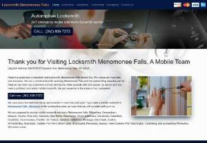 Locksmith Menomonee Falls - We invite you to learn about the security solutions that are offered by Locksmith Menomonee Falls. Locksmith solutions we provide are absolutely top-notch. We do provide 24/7 emergency lockout help because we know that this is a service that unfortunately, people need regularly. 


