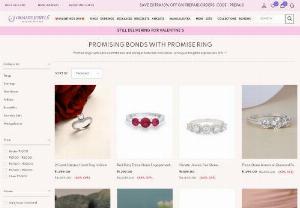 Buy Silver Promise Rings  - Latest Designs of 925 sterling silver promise rings for girls and women at Ornate Jewels. Buy various designer promise ring for her with lowest price here.