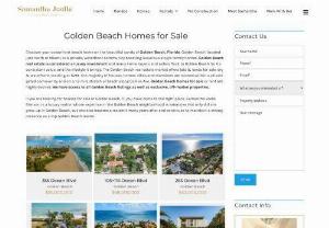 Golden Beach Homes for Sale - Golden Beach is a luxury waterfront community offering single family homes on the beach at an affordable price. Find real estate listings for luxury Golden Beach waterfront homes/houses for sale.
