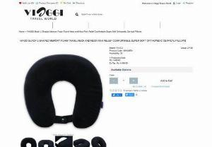 VIAGGI Memory Foam Travel Neck Pillow - Neck Rest & Support - You don\'t have to wake up feeling sore and stiff. The travel neck pillow has been proven and tested to significantly relieve neck, shoulder, or upper back pain.