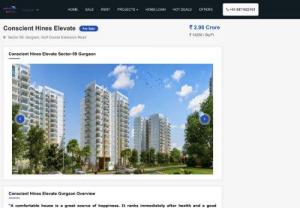 Conscient Hines Elevate Sector 59 Gurgaon - Conscient Hines Elevate Develop 3/4 BHK Premium Three side open apartments Project on Golf Course Extension Road, Sector 59- Gurgaon.
