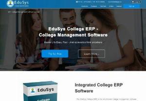 College Management Software - The College ERP (Enterprise Resource Planning) is a large software application designed for manage or track full College System such as Branches, Admission, Hostel/PG, Staff/Student, HR, Inventory, Bus/ Vehicle, etc.