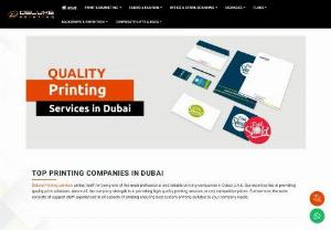 Printing Company in Dubai - Deluxe Printing services prides itself for being one of the most professional and reliable printing companies in Dubai U.A.E. Our expertise lies in providing quality print solutions. Above all, the company strength is in providing high quality printing services at very competitive prices. Furthermore, the team consists of support staff experienced in all aspects of printing ensuring best custom printing suitable to your company needs. 